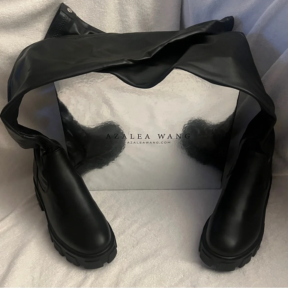 Azalea Wang Slim fit stretch thigh boots. Size 9 women’s. - Picture 7 of 9